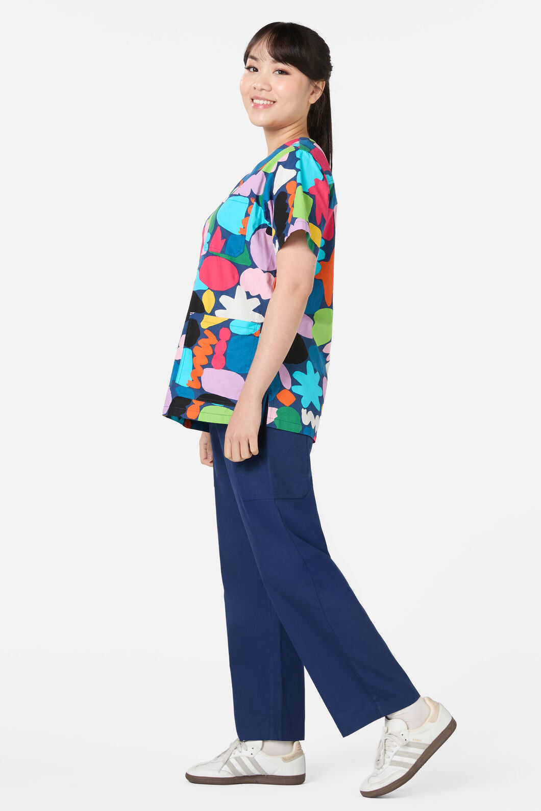 Gorman - Puzzle Top & Pant scrub set - navy