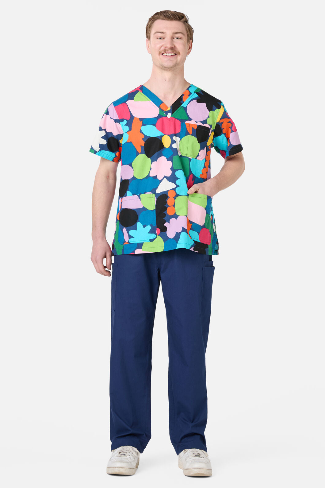 Gorman - Puzzle Top & Pant scrub set - navy