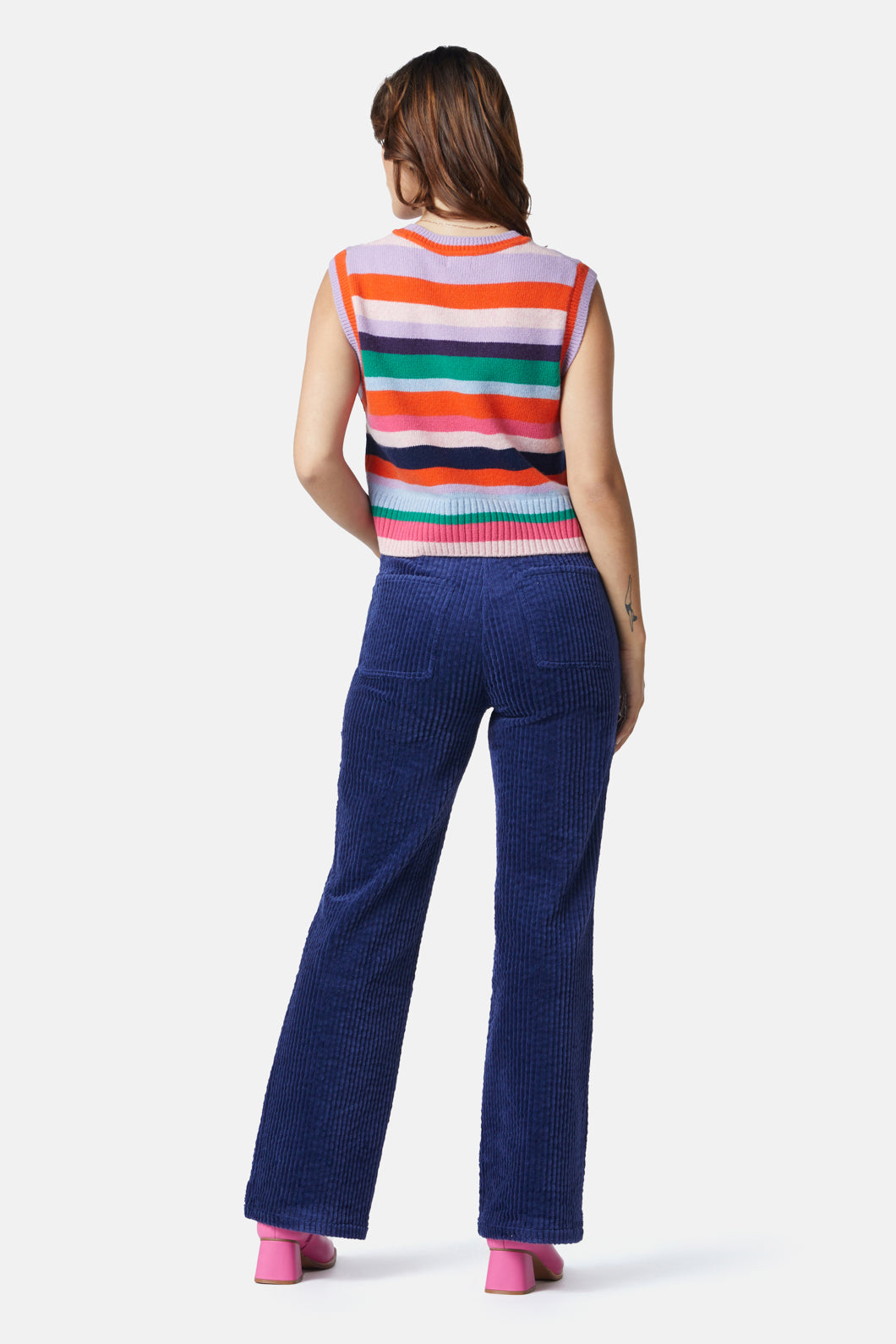 Gorman - Cord Flare Pant - navy