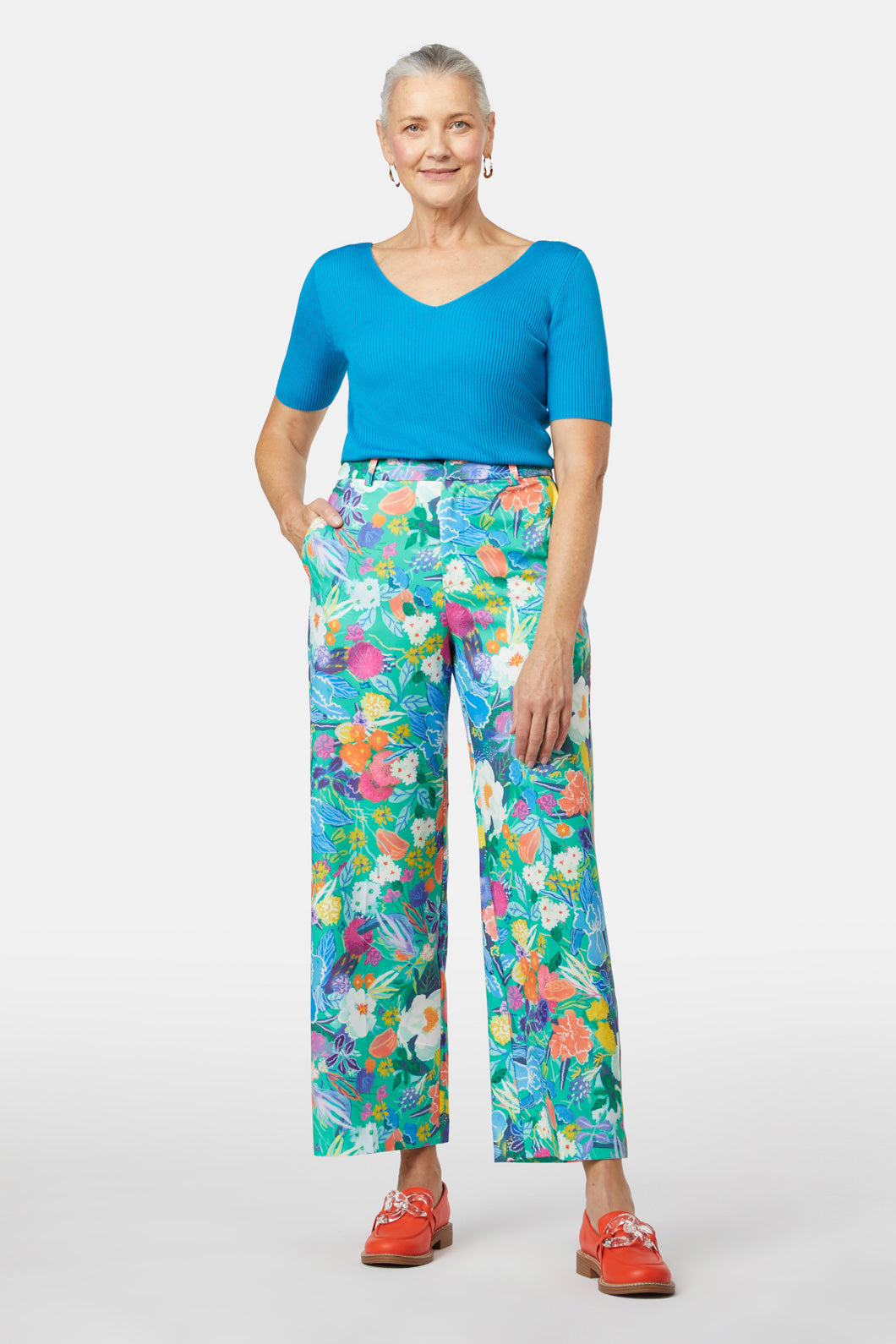 Gorman - Flora Verde Pant - print