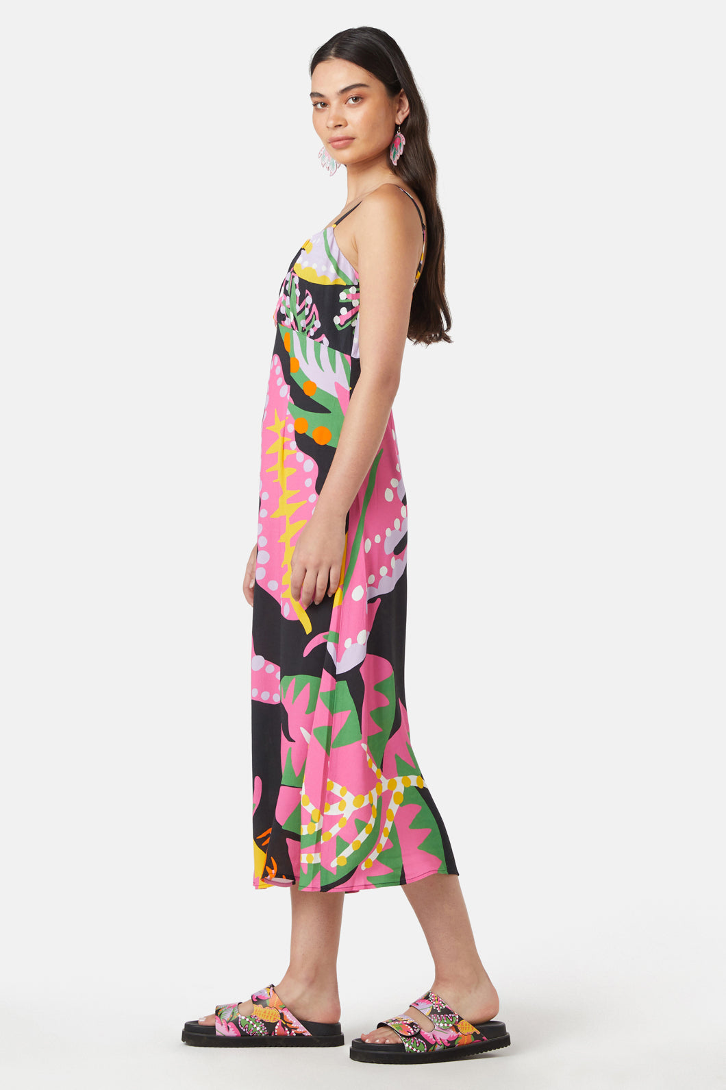 Gorman - Tropical Leaves Long Dress - print