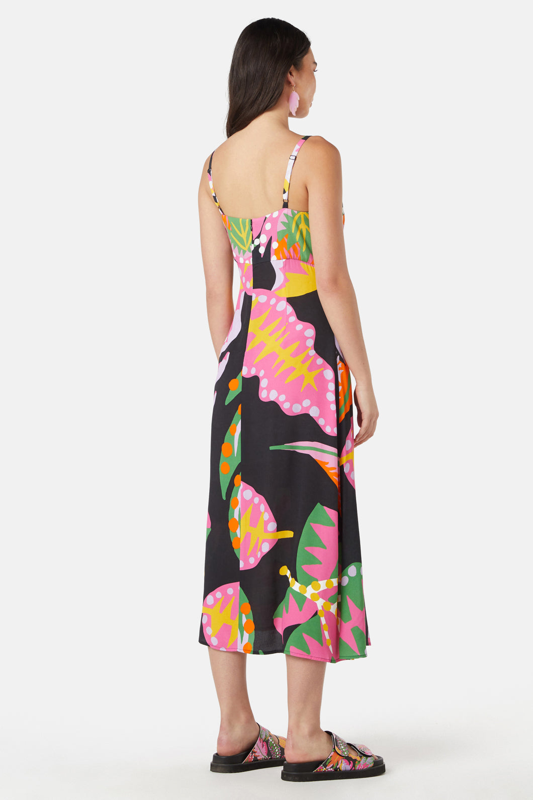 Gorman - Tropical Leaves Long Dress - print
