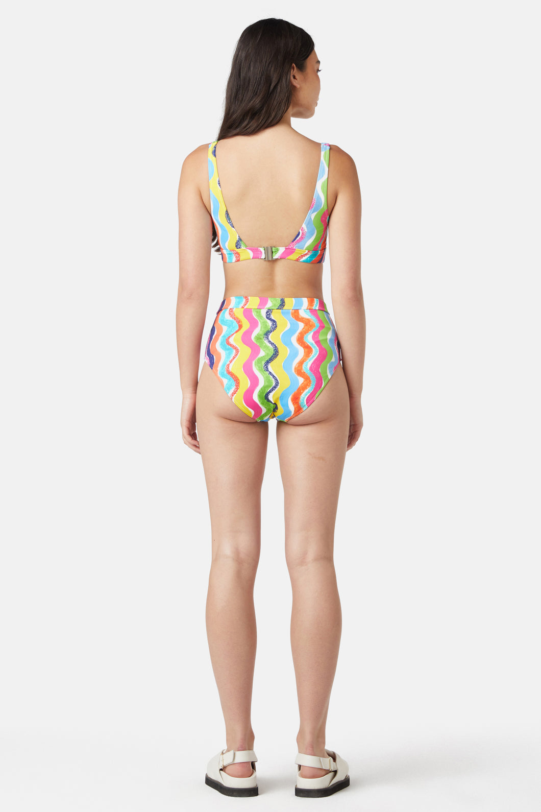Gorman - Beach Stripe Bikini Top - print