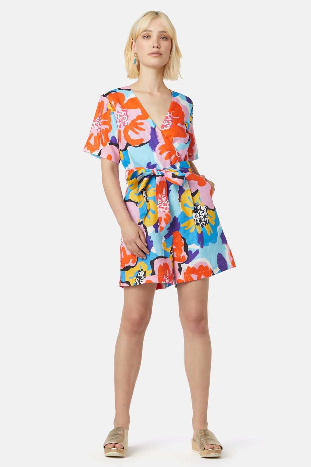 Gorman - Florentina Linen Playsuit - print