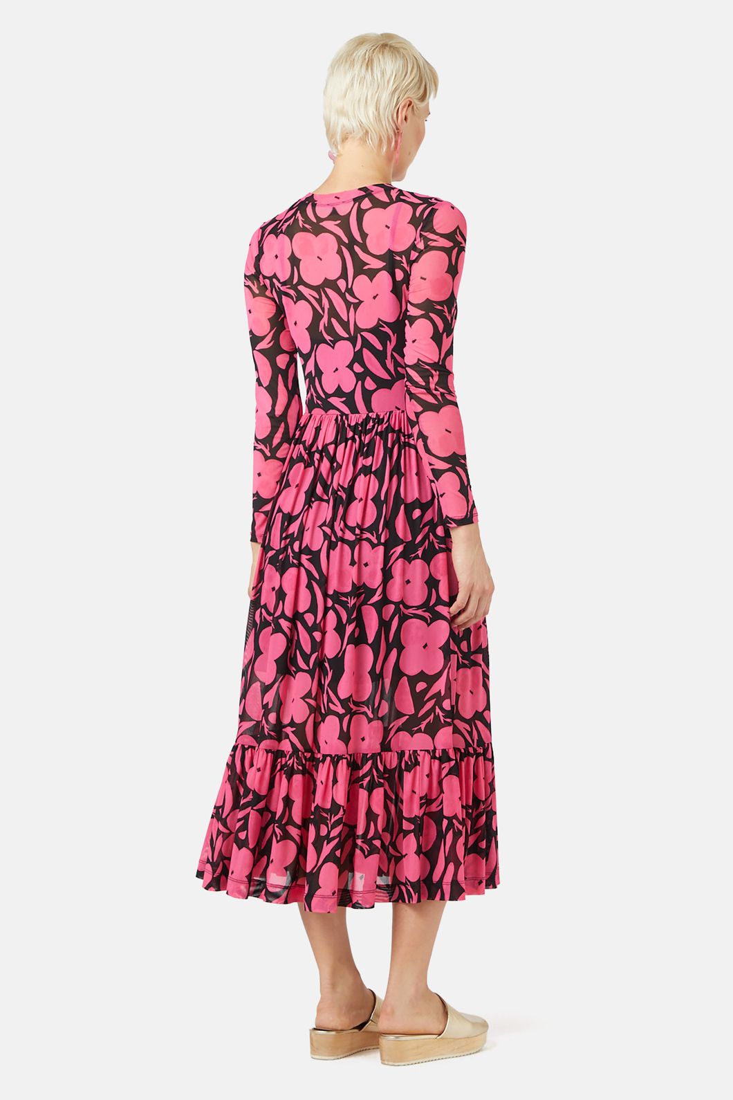 Gorman - Flower Stripe Mesh Dress - print