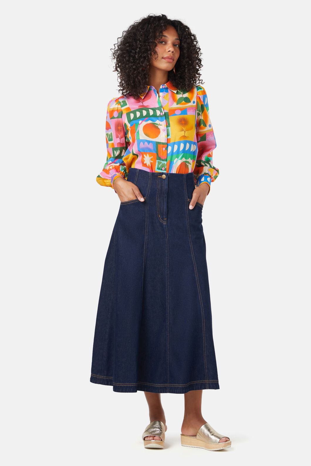 Gorman - Tallulah Denim Skirt - indigo