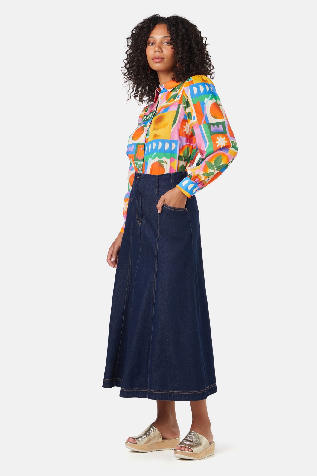 Gorman - Tallulah Denim Skirt - indigo