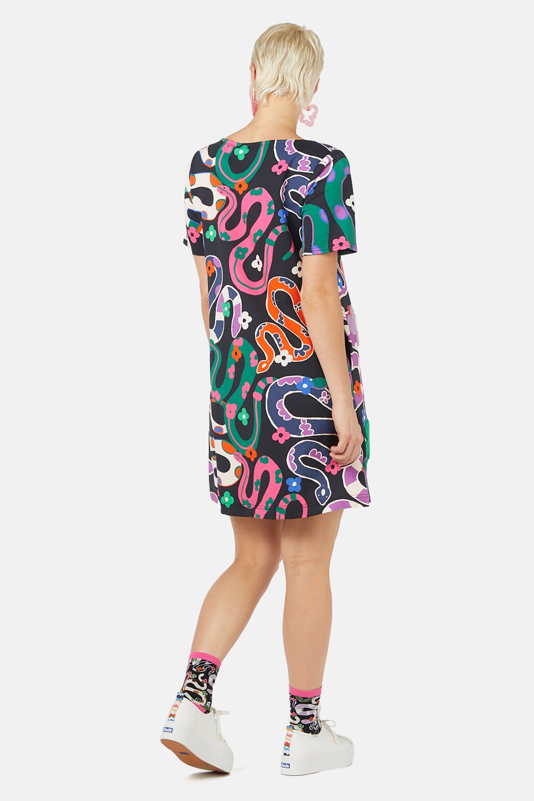 Gorman - Flower Snake Swing Dress - print