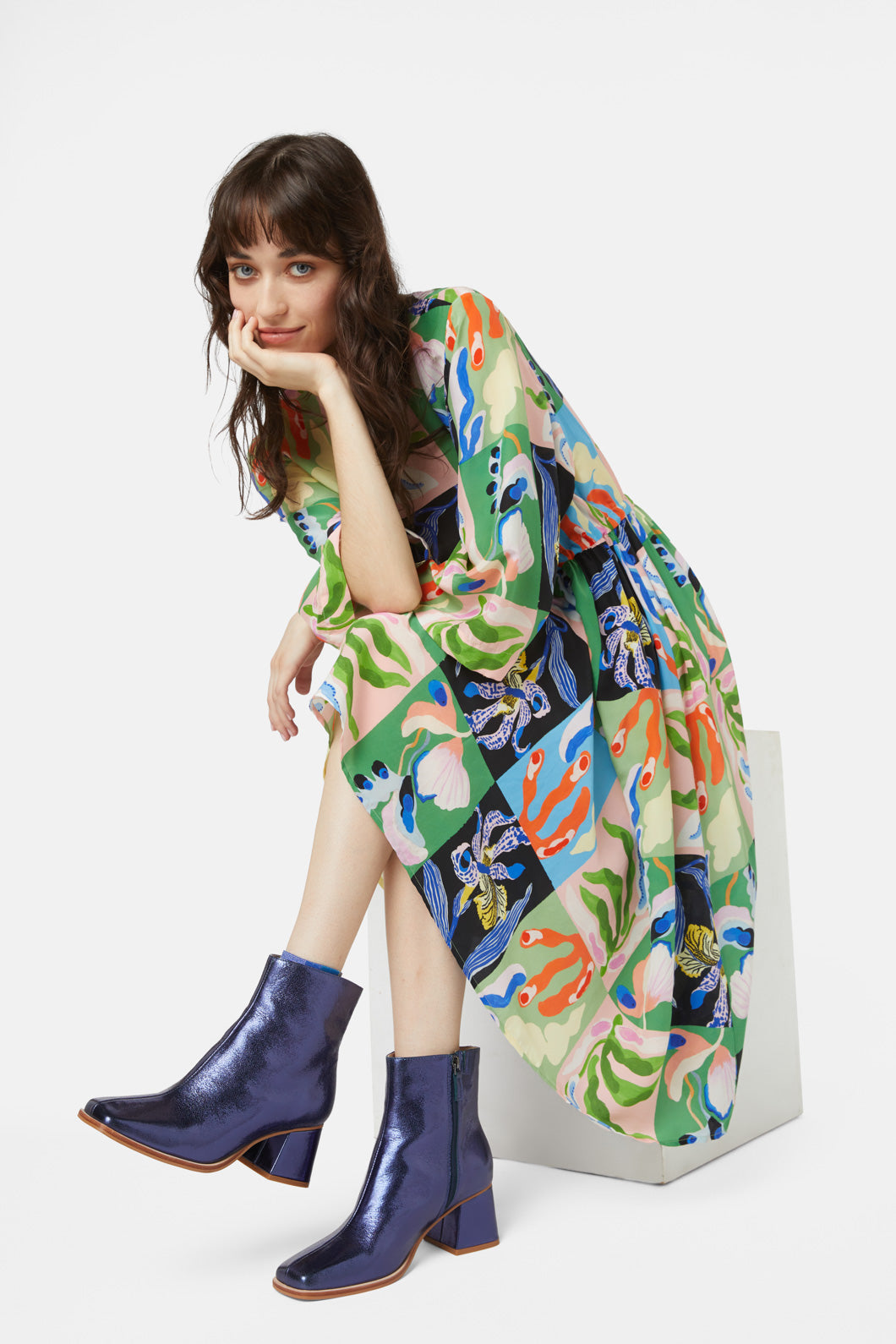 Gorman - Window Garden Scarf Dress - print