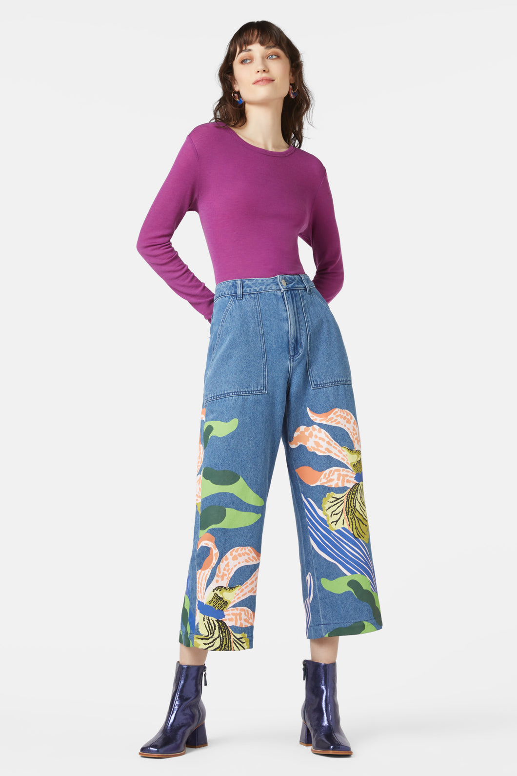 Gorman - Orchid Oasis Jean - mid-blue