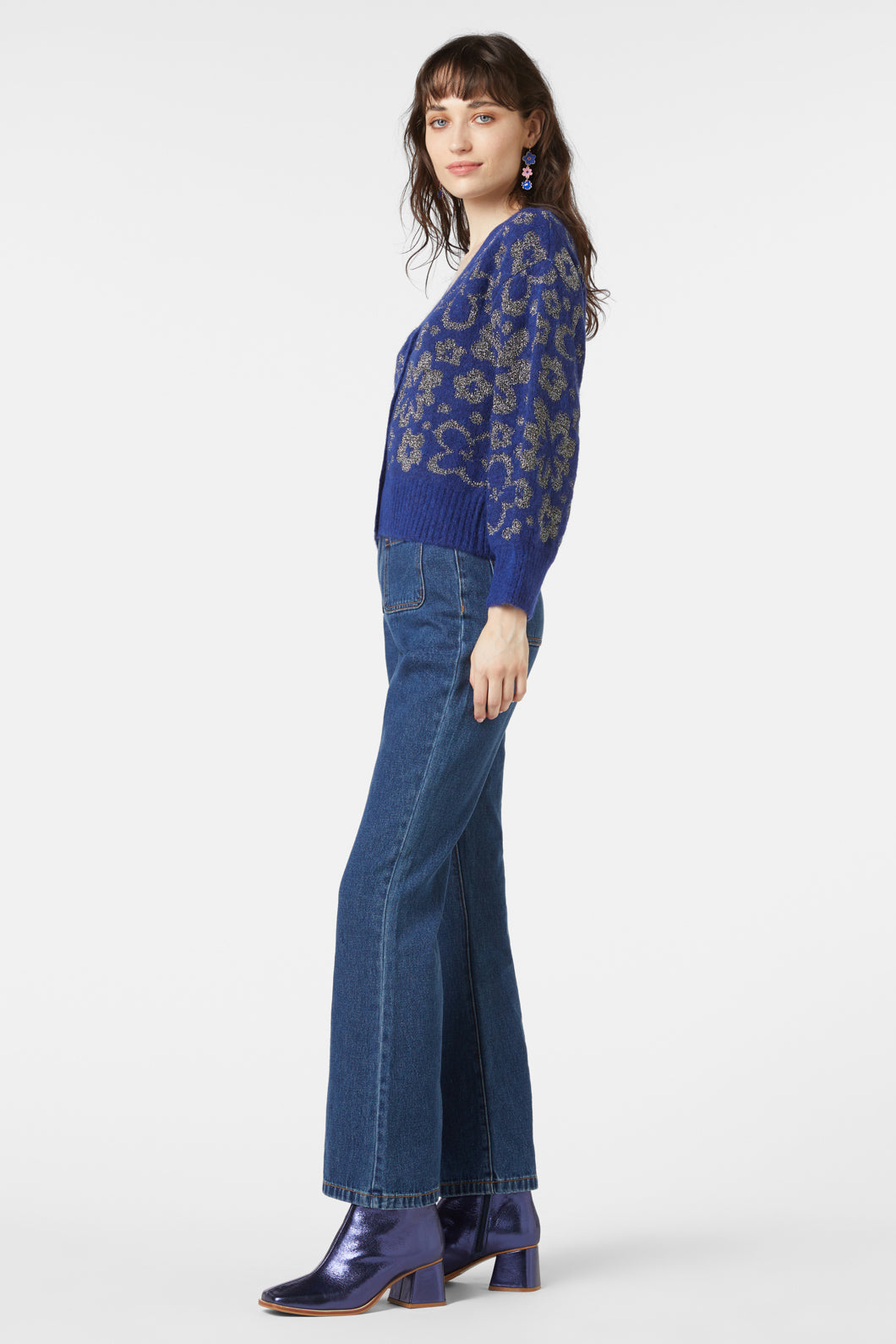 Gorman - Flower Dust Cardi - navy