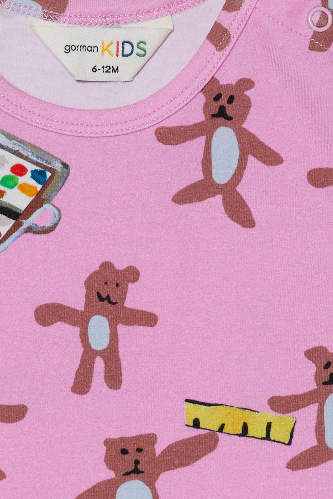 Gorman - Teddy's Picnic Baby SS Tee - pink