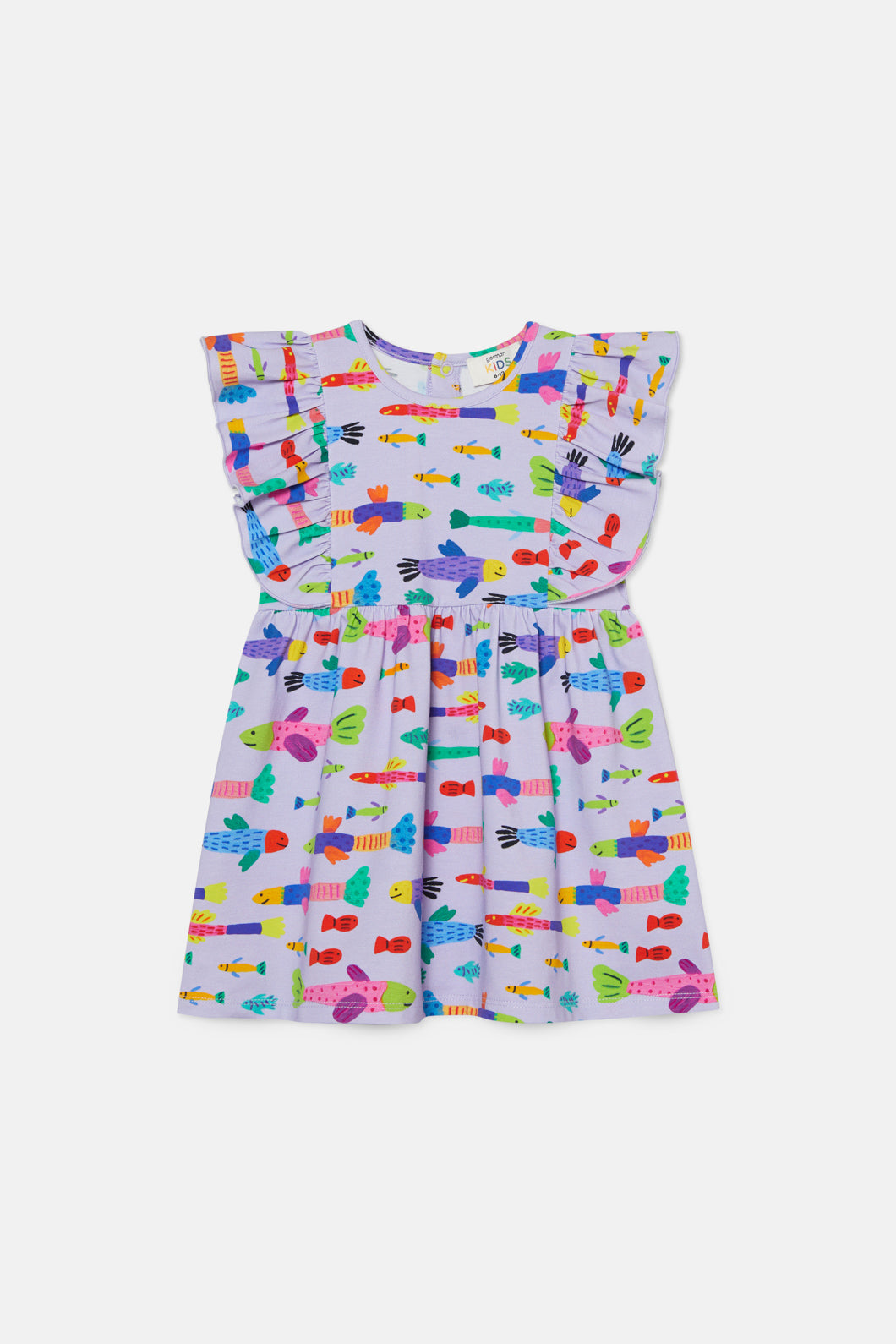 Gorman - Here Fishy Baby Dress - lilac