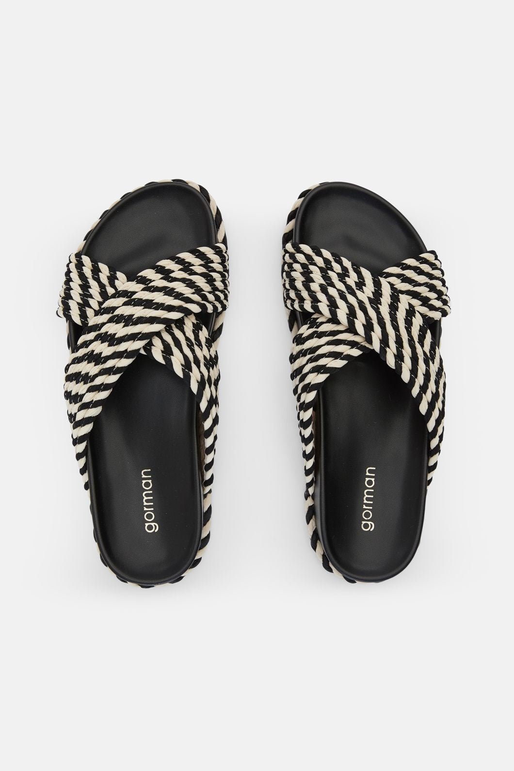 Gorman - Rope Me In Sandal-Black - black