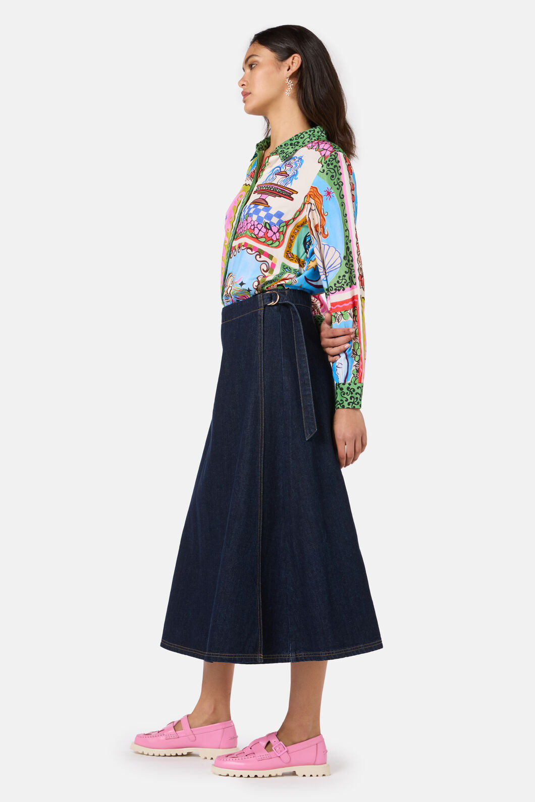 Gorman - Garden Growers Denim WrapSkirt - indigo