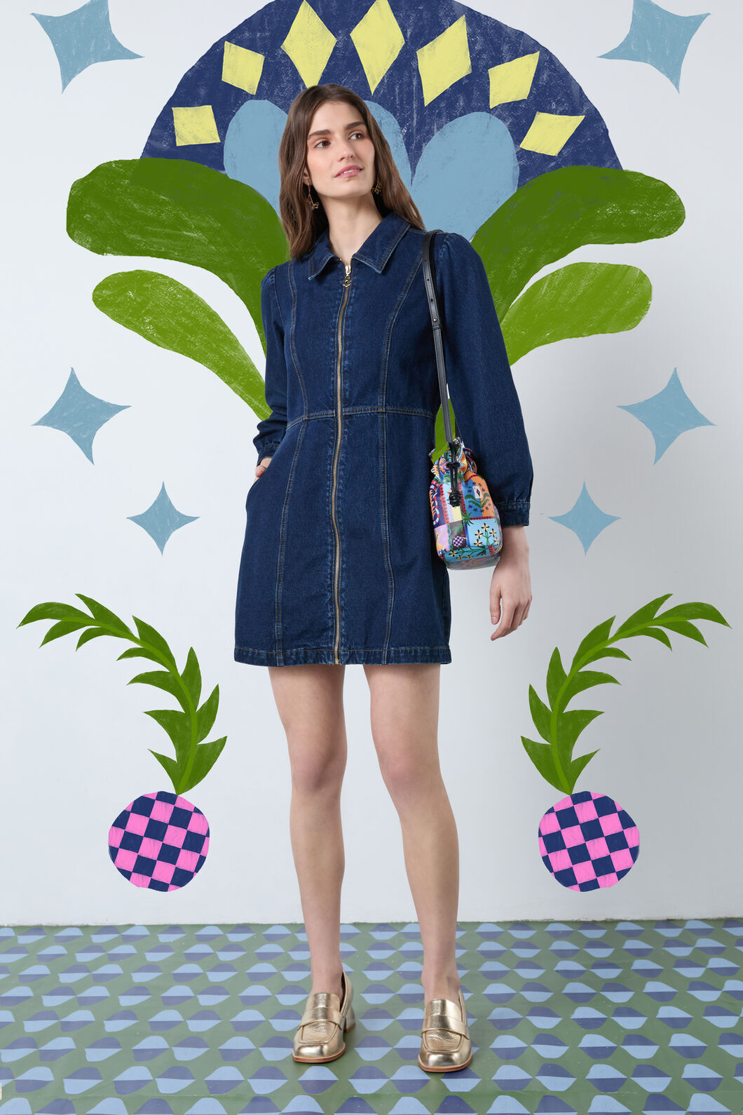 Gorman - Garden Growers Denim Dress - indigo
