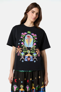 Gorman - Luna Cirque Placement OS Tee - black