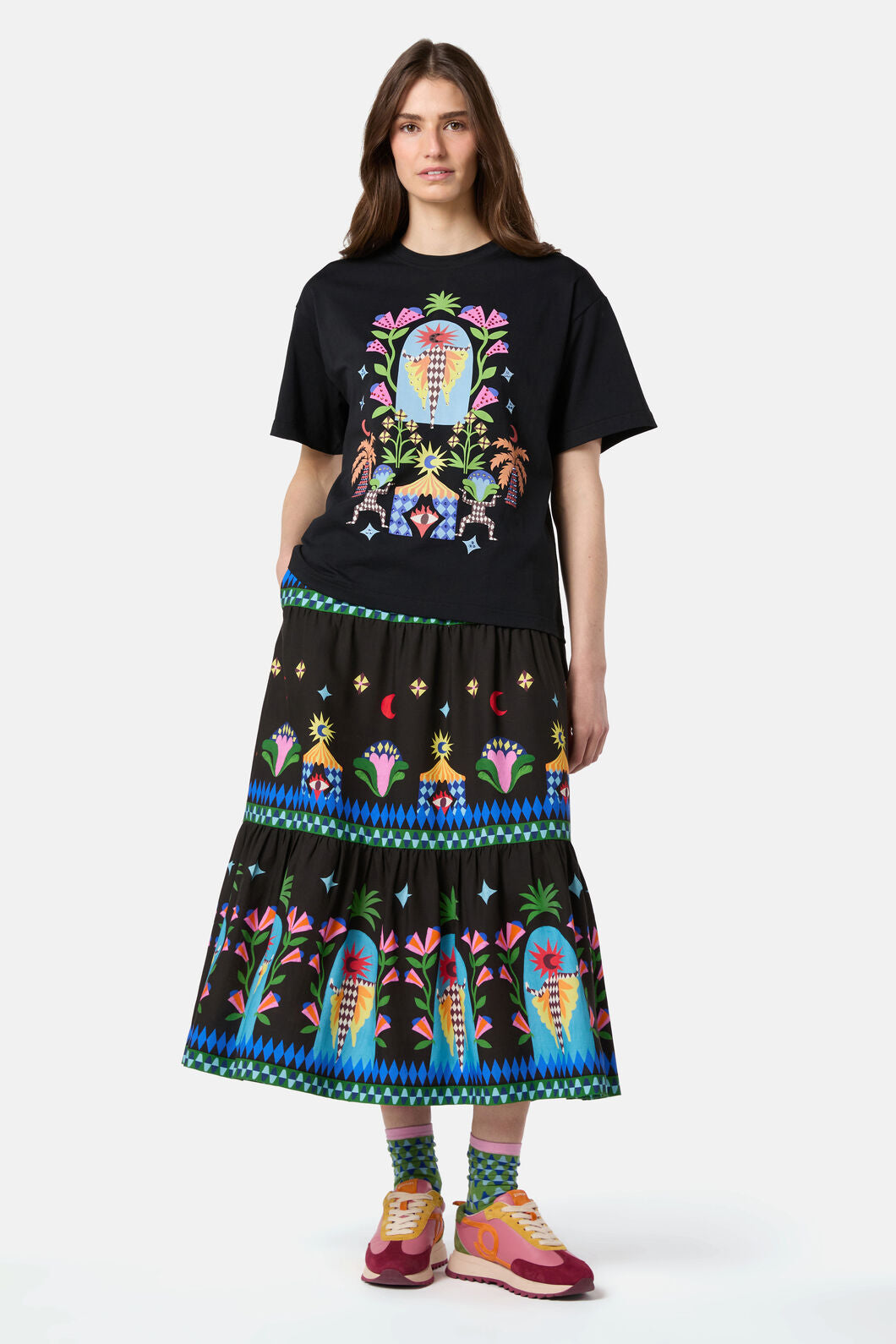 Gorman - Luna Cirque Placement OS Tee - black