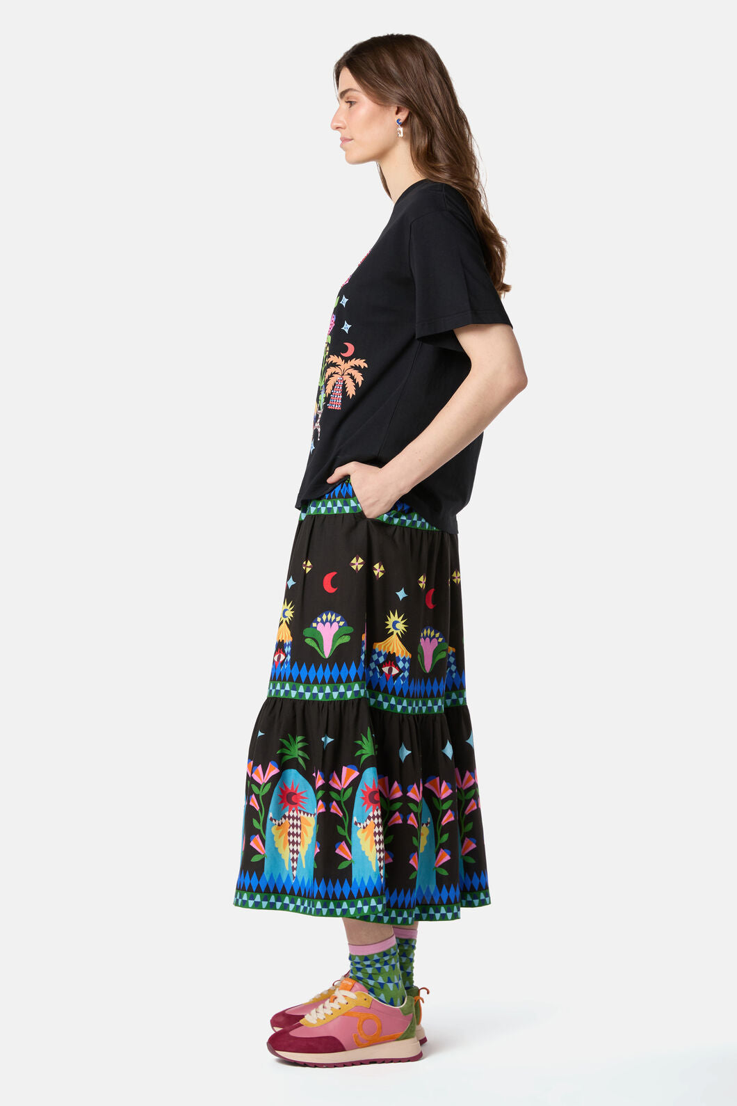 Gorman - Luna Cirque Placement OS Tee - black
