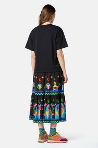 Gorman - Luna Cirque Placement OS Tee - black