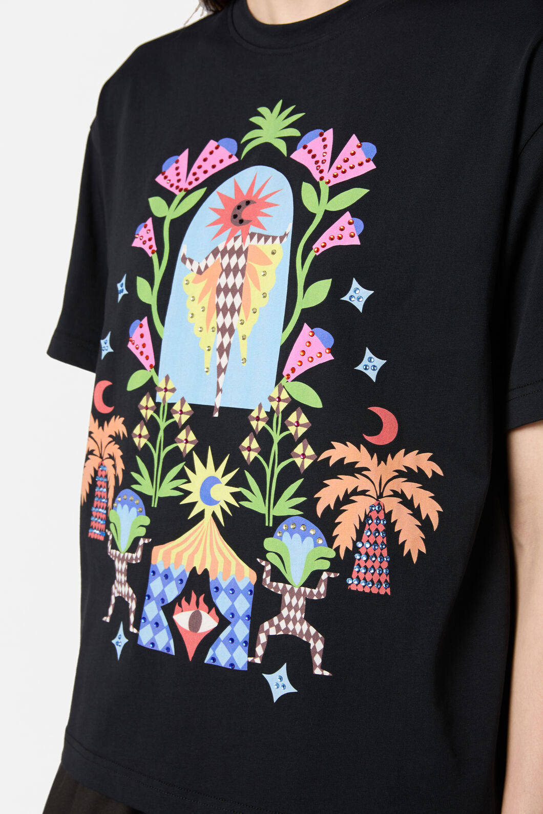 Gorman - Luna Cirque Placement OS Tee - black
