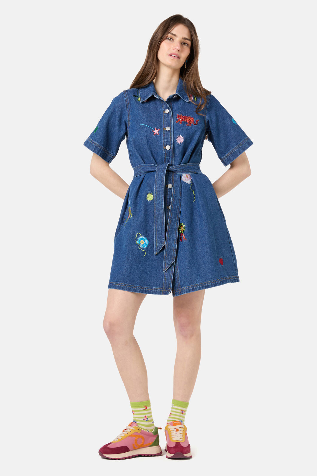 Gorman - Parade Denim Dress - mid-blue