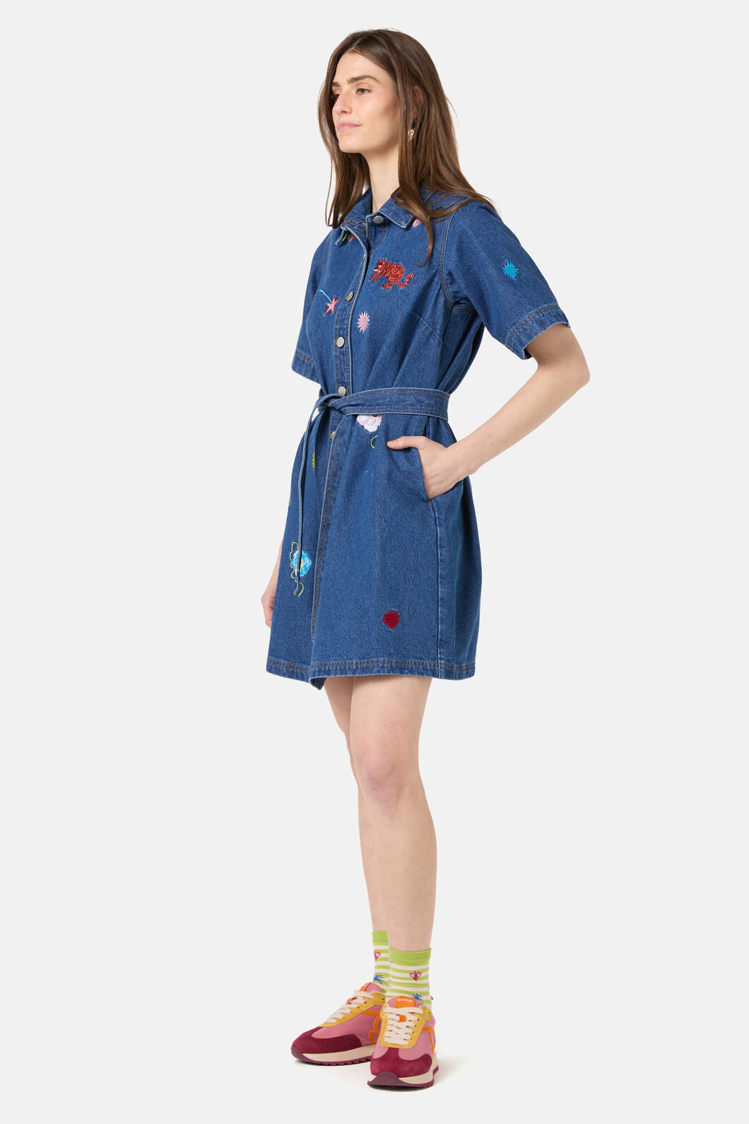 Gorman - Parade Denim Dress - mid-blue