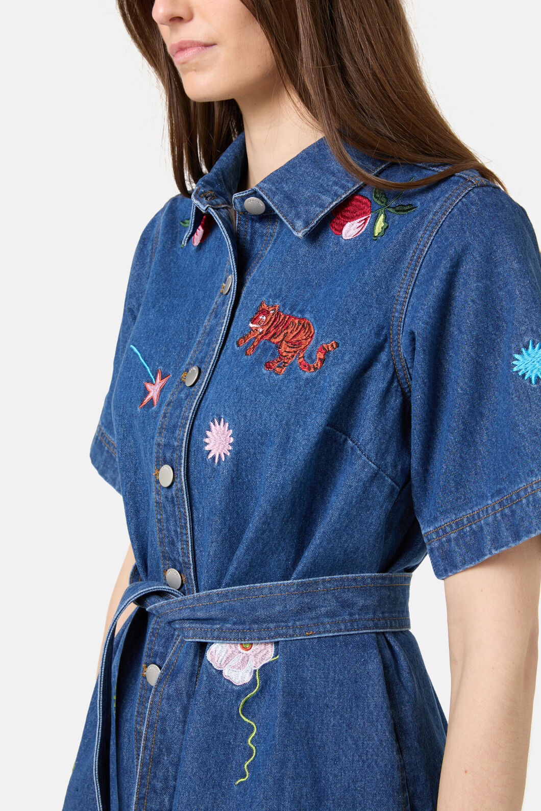 Gorman - Parade Denim Dress - mid-blue