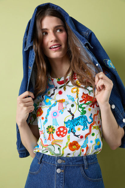 Gorman - Parade Yardage Classic Tee - print