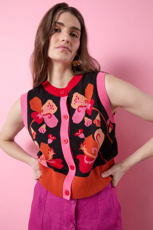Gorman - Flora Aurora Knit Vest - multi