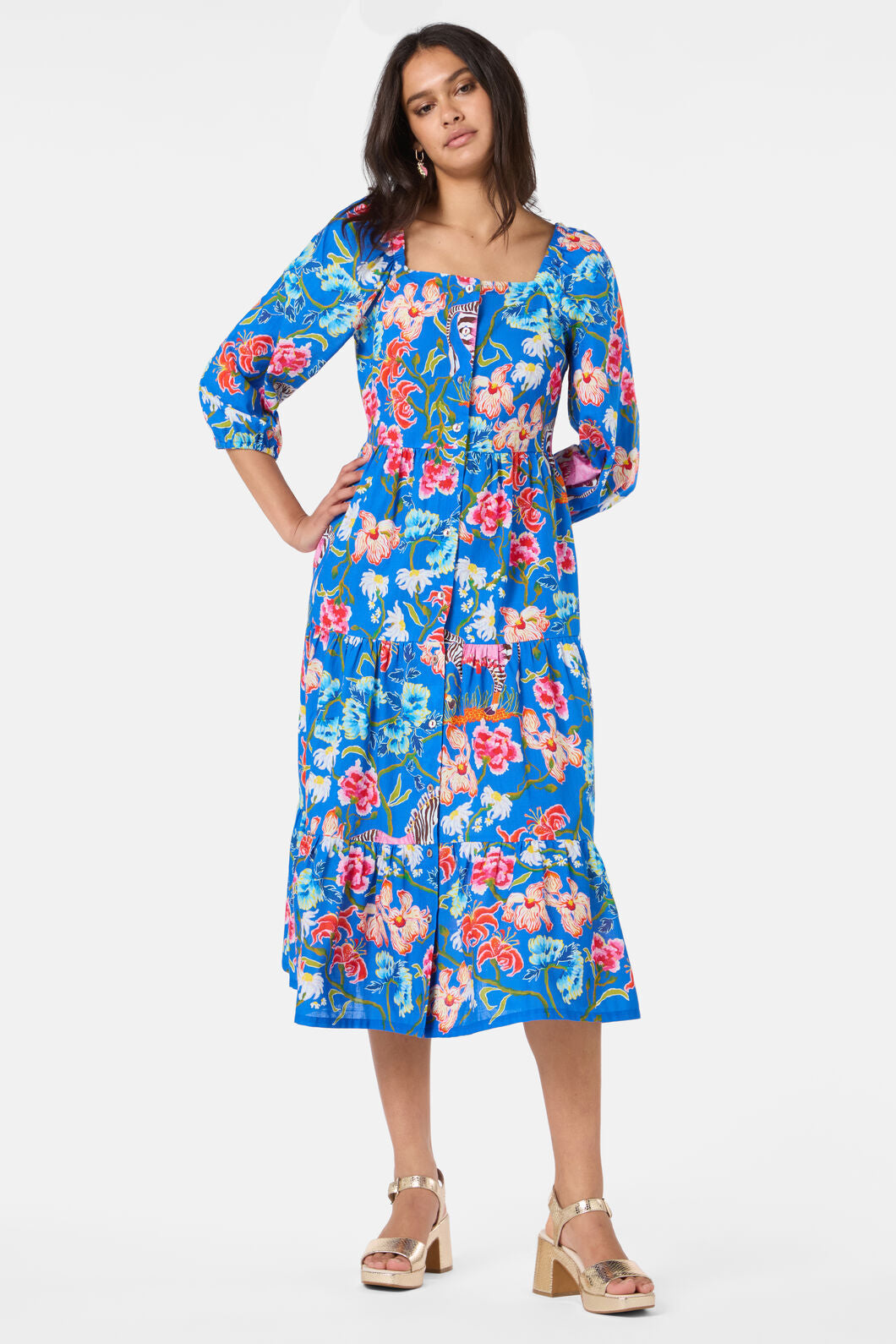 Gorman - Zebra Crossing Long Dress - print