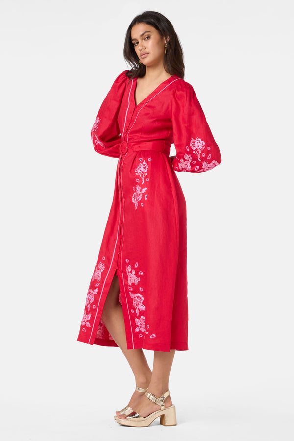 Gorman - Ainslee Anglaise Dress - red