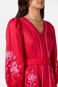 Gorman - Ainslee Anglaise Dress - red
