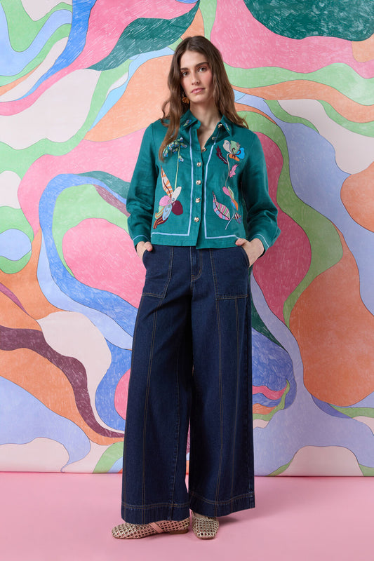 Gorman - Scarlett Wide Leg Denim Jean - indigo