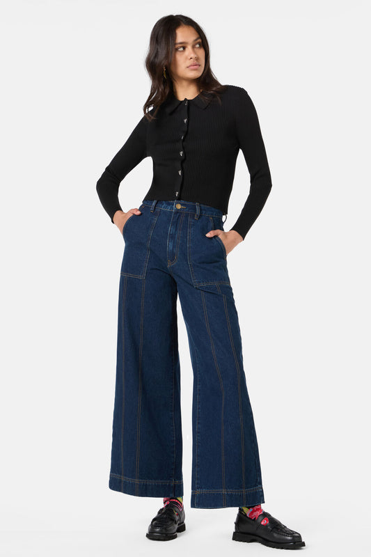 Gorman - Scarlett Wide Leg Denim Jean - indigo