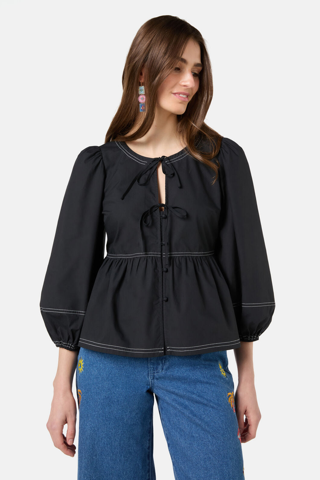 Gorman - Mia Smock Top - black