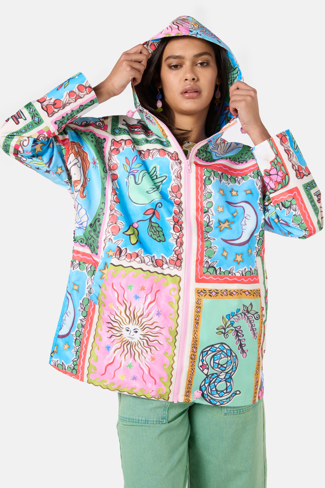 Gorman - Good Fortune PatchworkRaincoat - print
