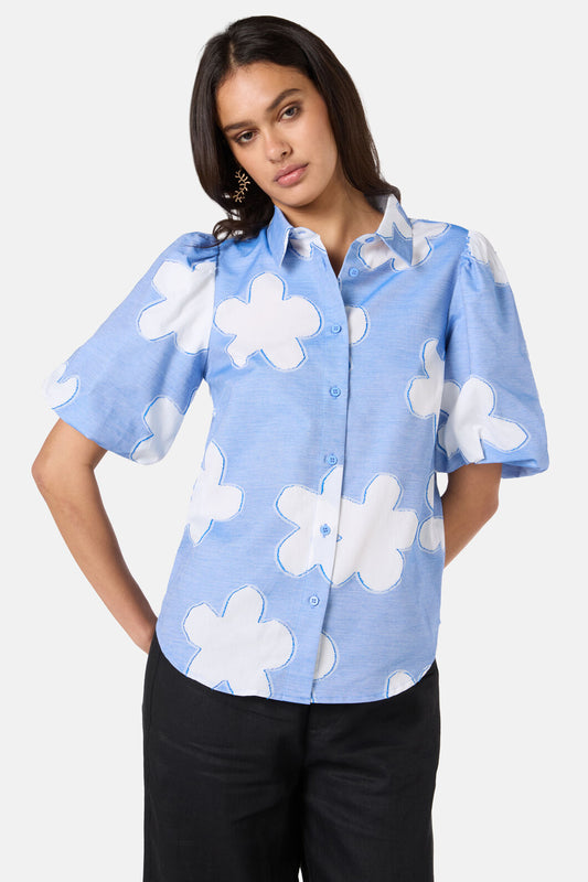 Gorman - Cut Daisies Shirt - blue