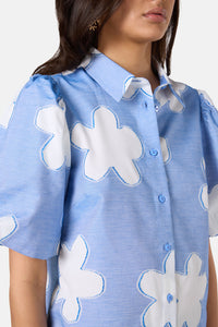 Gorman - Cut Daisies Shirt - blue