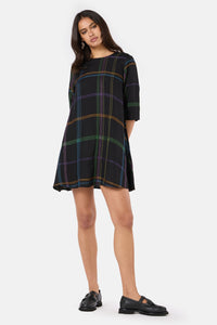 Gorman - Stitched Swing Dress - black