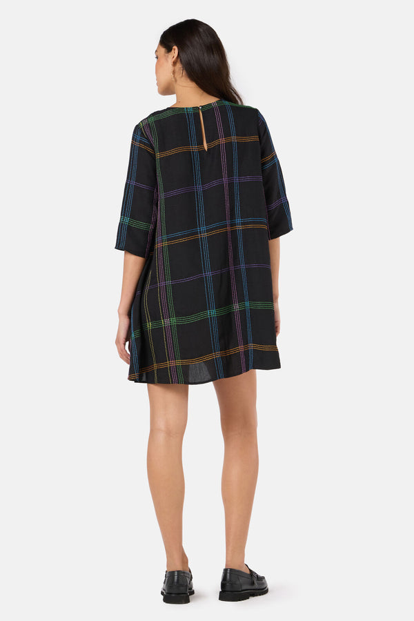 Gorman - Stitched Swing Dress - black