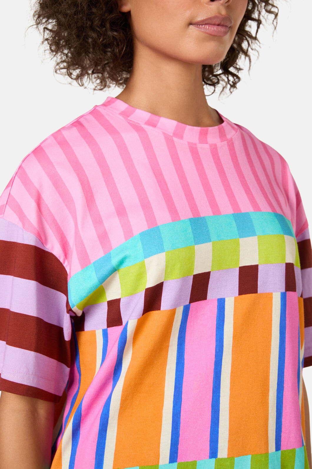 Gorman - Holiday Stripe Relaxed Tee - print