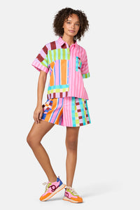 Gorman - HOLIDAY STRIPE PRINT SHIRT - print