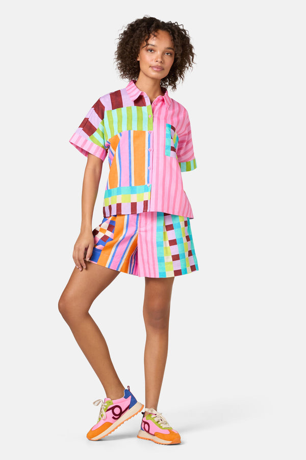 Gorman - HOLIDAY STRIPE PRINT SHIRT - print