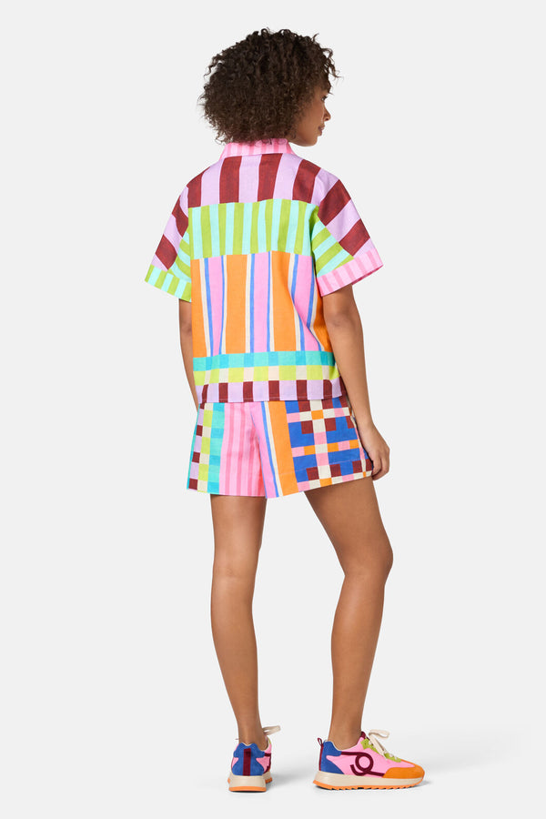 Gorman - HOLIDAY STRIPE PRINT SHIRT - print