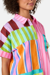 Gorman - HOLIDAY STRIPE PRINT SHIRT - print