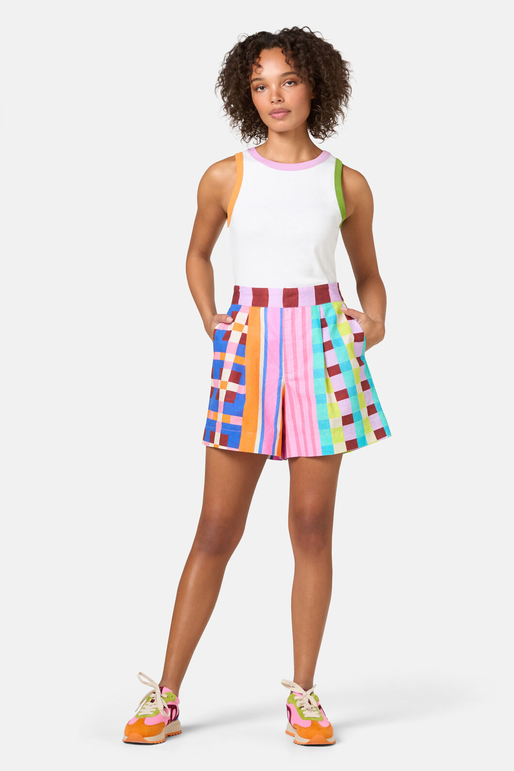 Gorman - HOLIDAY STRIPE SHORTS - print