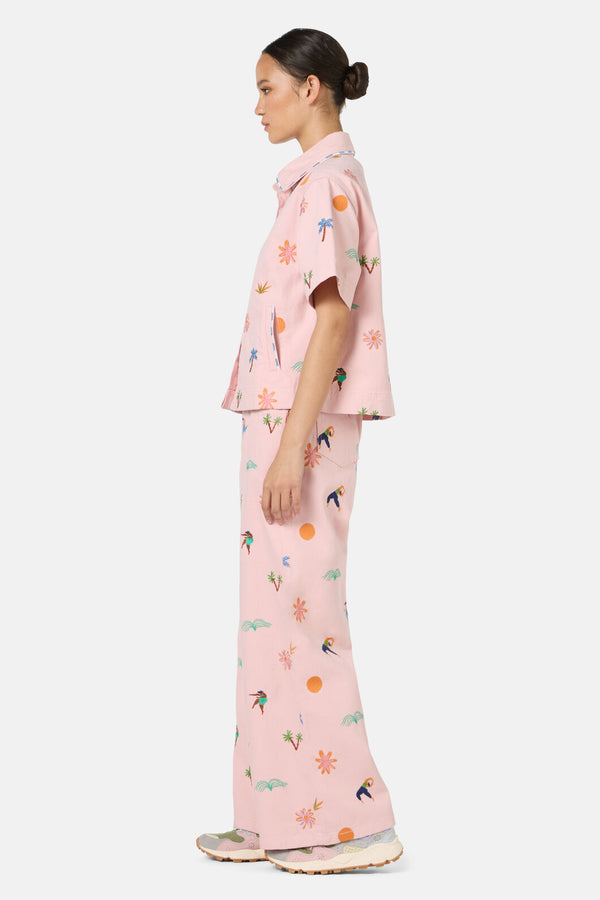 Gorman - Hidden Paradise Shacket - pink