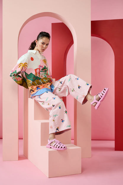 Gorman - Hidden Paradise Jeans - pink