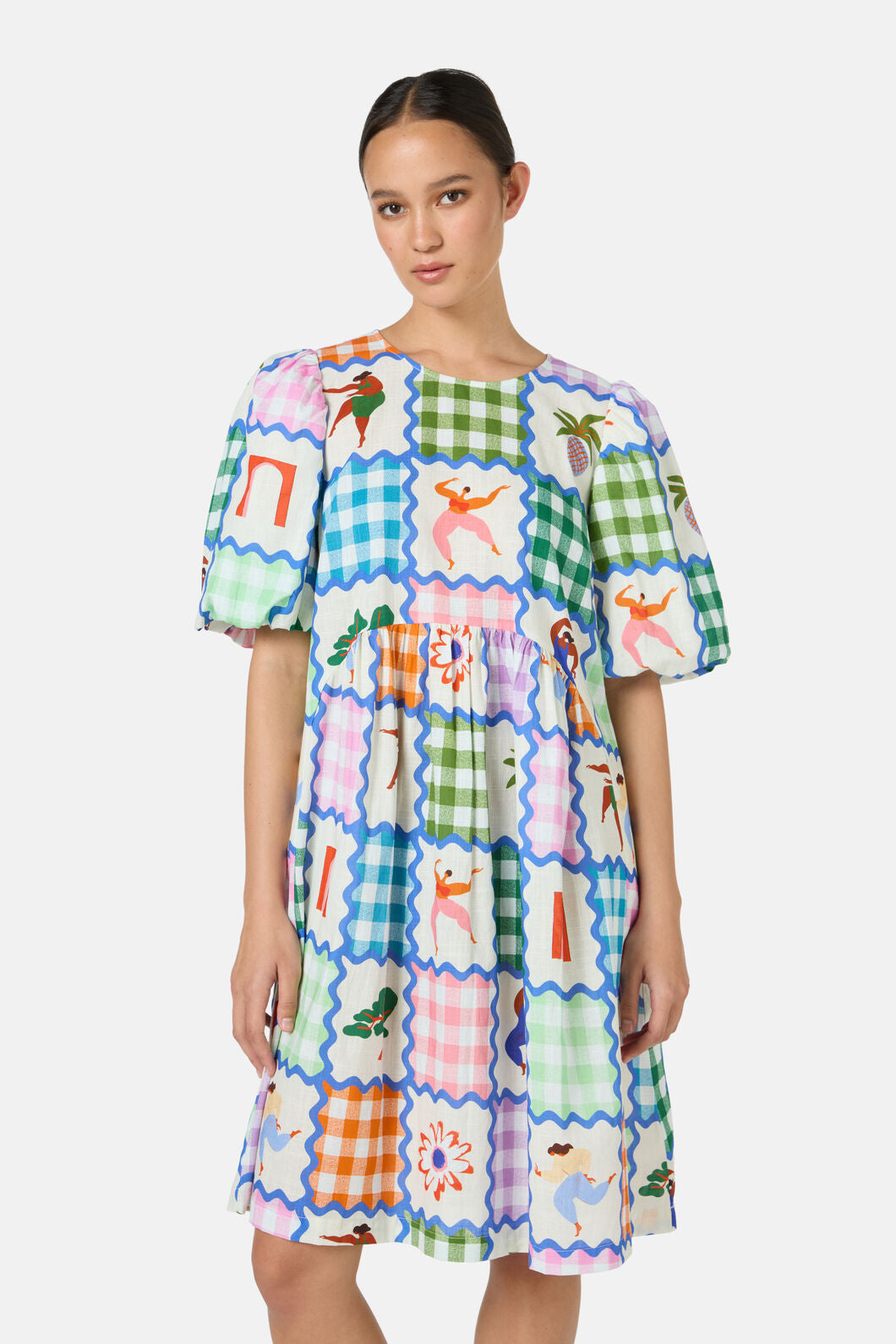 Gorman - Hidden Paradise PatchworkDress - print